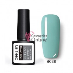 Oja semipermanenta LeMooc color UV / LED de 8 ml Cod B038 Blue Turcoaz 